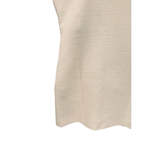 Helmut Lang Erosion Pockets Cotton Wool Textured Mini Sheath Cream Ivory Dress 2 - Picture 6 of 15